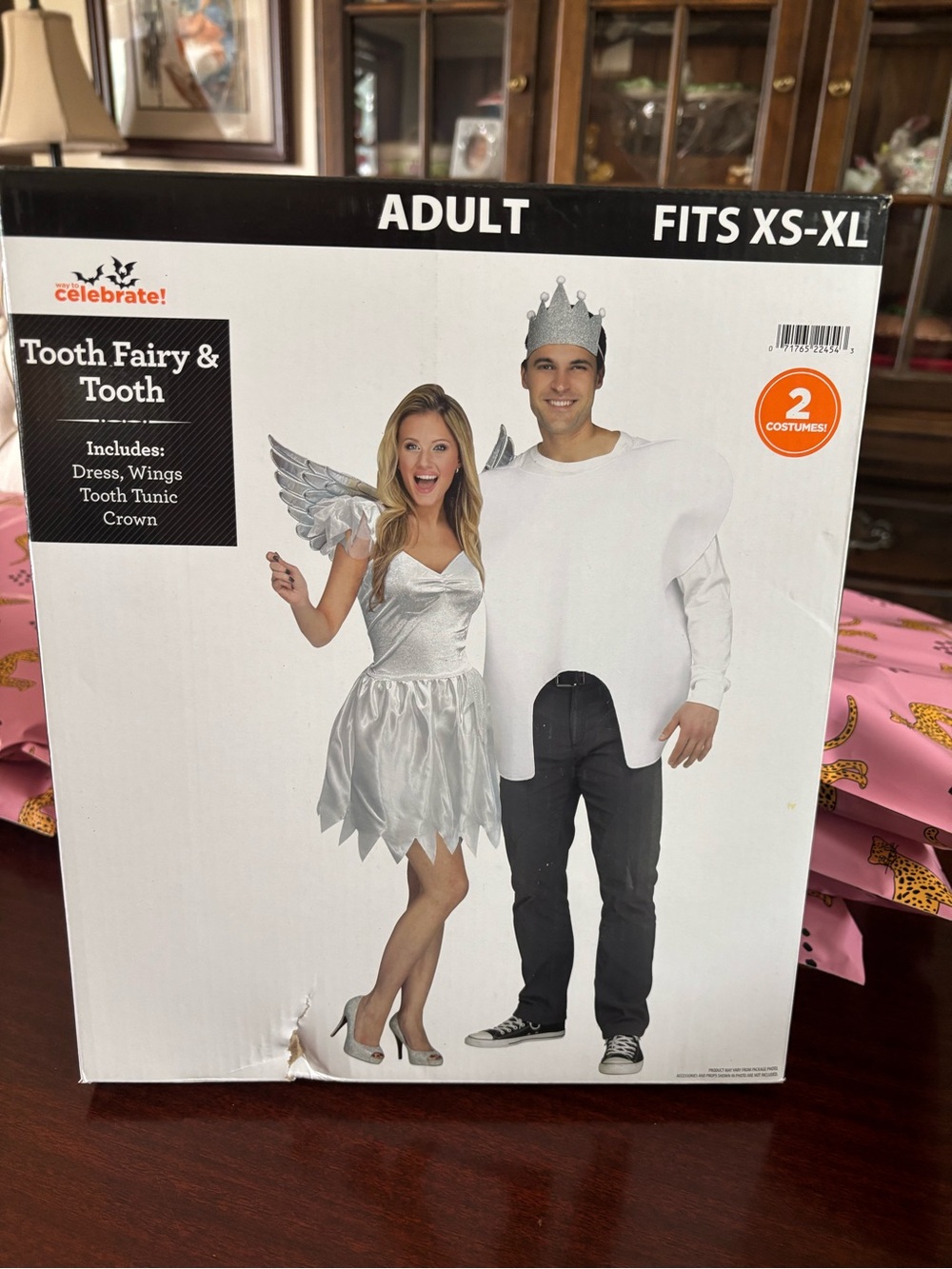 Halloween Costume Tooth Fairy & Tooth Brand New  In Box Adult Size OS